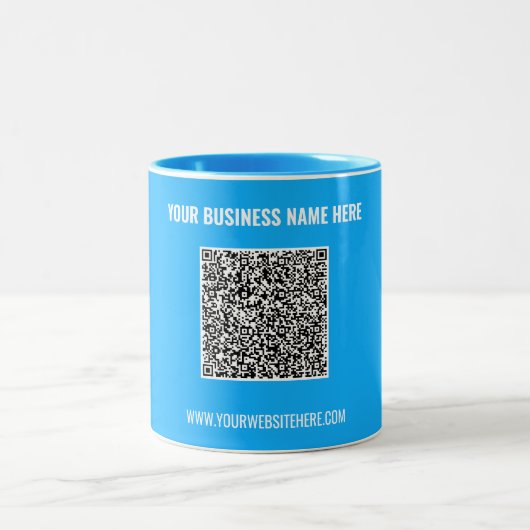 Maak Uw QR Code Zakelijke Mok Cadeau Kies Kleur (Center)