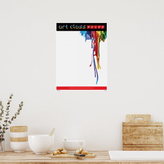 Maak uw regels - leeg Poster (Keuken)