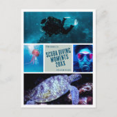 Maak uw scuba duiken scubadiving foto Briefkaart (Voorkant)