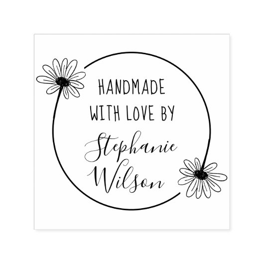 Maak uw stijlvolle, stijlvolle en flexibele handge  zelfinktende stempel (Design)