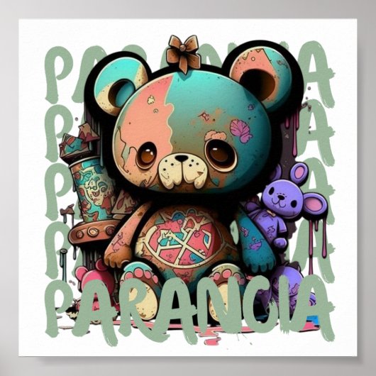 Maak uw thuiscomputer met een Teddy Bear-Poster Poster (Voorkant)