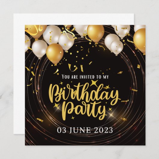 Maak uw verjaardag extra speciaal met Douane Uitno Kaart (Voorkant / Achterkant)