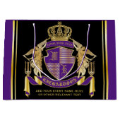 Maak uw wapengekletter Gold Angel Paars embleem Groot Cadeauzakje (Voorkant)