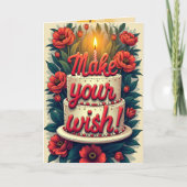 Maak uw wens Verjaardag Kaart Kikker WENS GEWEIGER (Voorkant)