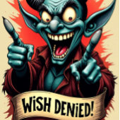 Maak uw wens Verjaardagskaarten Genie WENS GEWEIGE Kaart