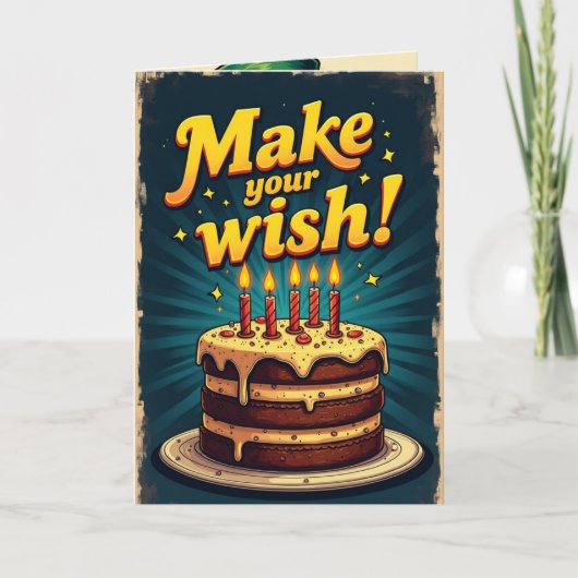 Maak uw wens verjaardagskaarten Leprechaun ONTKEND Kaart (Voorkant)