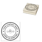 Maak Uw Zakelijk Logo Aangepaste Rubber Stempel (Gestempeld)