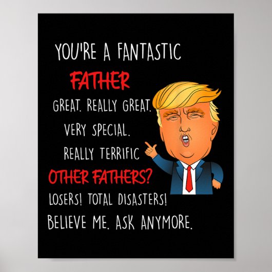  Maak Vaderdag Groot Weer Papa Grappig Doe Poster (Voorkant)