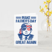 Maak Vaderdag weer geweldig, grappig Trump _1 Kaart (Gele Bloem)