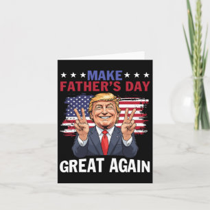 Maak Vaderdag weer Groot Amerika Trump Patriottisc Kaart