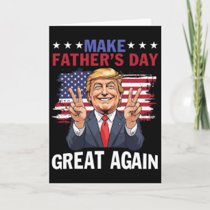 Maak Vaderdag weer Groot Amerika Trump Patriottisc Kaart