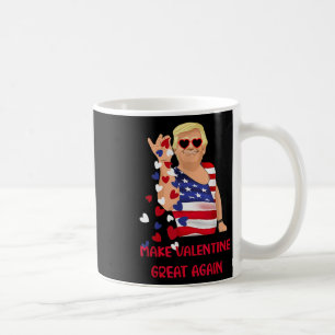 Maak Valentijn weer geweldig Grappig Trump Flag Va Koffiemok