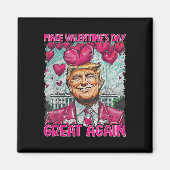 Maak Valentijnsdag weer geweldig, grappige Trump-l Magneet (Voorkant)