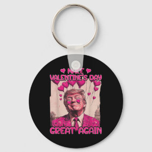 Maak Valentijnsdag weer geweldig, grappige Trump-l Sleutelhanger