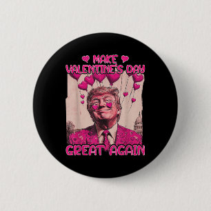Maak Valentijnsdag weer geweldig, grappige Trump-m Ronde Button 5,7 Cm