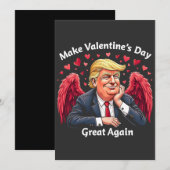 Maak Valentijnsdag weer geweldig Trump-geliefden Bedankkaart (Voorkant / Achterkant)