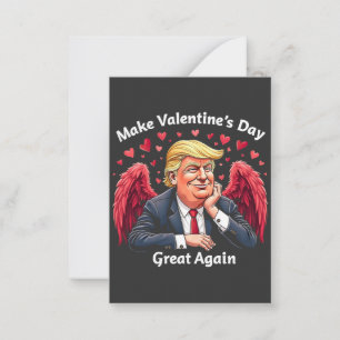 Maak Valentijnsdag weer geweldig Trump-liefhebbers Notitiekaartje