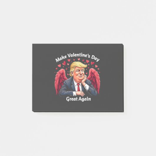 Maak Valentijnsdag weer geweldig Trump-liefhebbers Post-it® Notes (Voorkant)