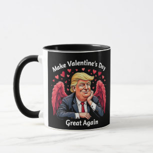 Maak Valentijnsdag weer Groot Trump Liefhebbers Mok