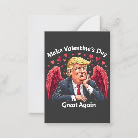 Maak Valentijnsdag weer groot voor Trump-fans Notitiekaartje (Voorkant)