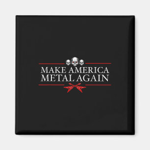Maak van Amerika weer Trump Rock Heavy Music Magneet