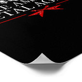 Maak van Amerika weer Trump Rock Heavy Music Poster (Hoek)