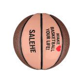 Maak van Basketball uw leven!™ Aangepaste Mini Bas Basketbal (Verticaal)