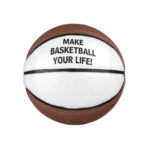Maak van Basketball uw leven!™ Aangepaste Mini Bas Basketbal