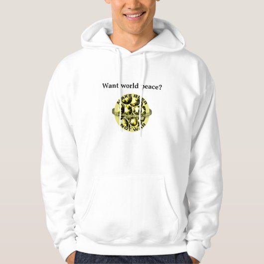 Maak van Beer geen oorlogshoodie Hoodie (Voorkant)