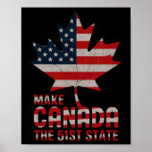 Maak van Canada het 51e Amerikaanse staatsblad A Poster (Voorkant)