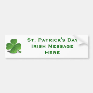Maak van Creëer je eigen DIY Irish St. Patrick's D Bumpersticker
