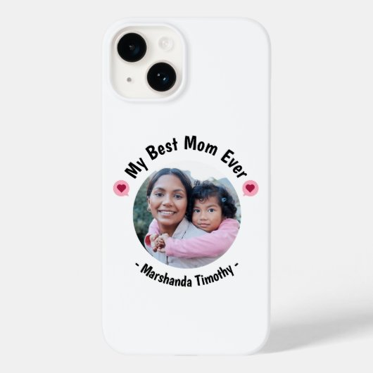 Maak van de telefoon van mama een dagelijkse liefd Case-Mate iPhone case (Achterkant)