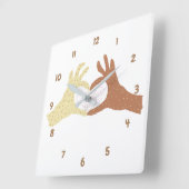 Maak van de wereld een betere plek vierkante klok (Hoek)