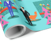 Maak van de Yuletide Gay Wrapping Paper Cadeaupapier (Rol Hoek)
