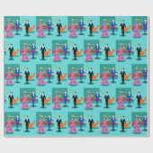 Maak van de Yuletide Gay Wrapping Paper Cadeaupapier (Vlak)