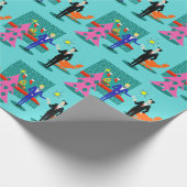 Maak van de Yuletide Gay Wrapping Paper Cadeaupapier (Hoek)