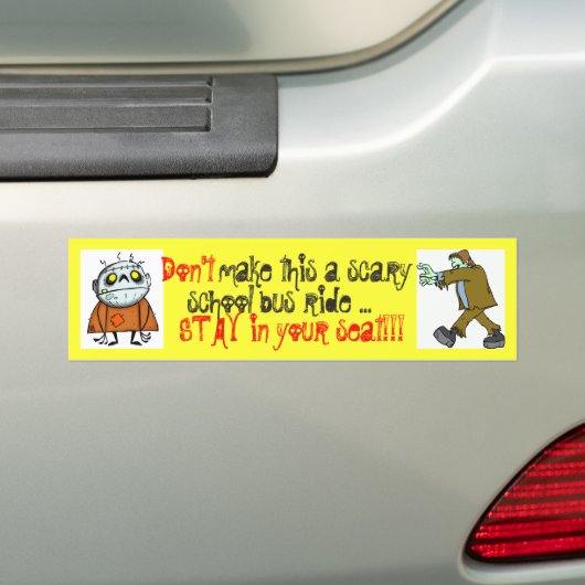 Maak van dit geen eng ritbussignaal/sticker bumpersticker (Op auto)