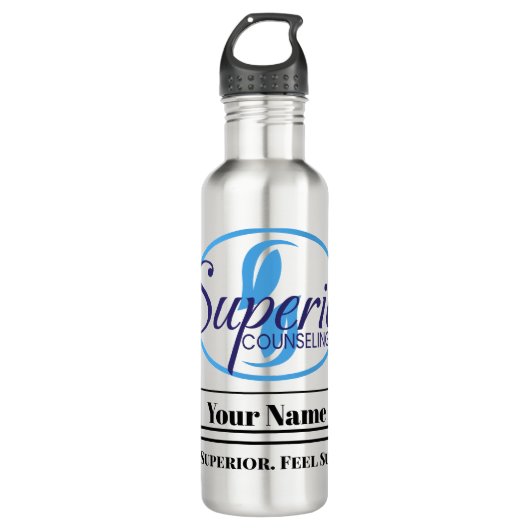 Maak van elk slokje superieur glas waterfles (Voorkant)