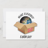MAAK VAN ELKE DAG EARTH DAY FEESTDAGENKAART (Voorkant)