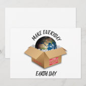 MAAK VAN ELKE DAG EARTH DAY FEESTDAGENKAART (Voorkant / Achterkant)