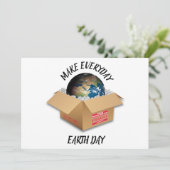 MAAK VAN ELKE DAG EARTH DAY FEESTDAGENKAART (Staand voorkant)
