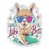 Maak van elke dag een Llama Party met Stickers (Voorkant)