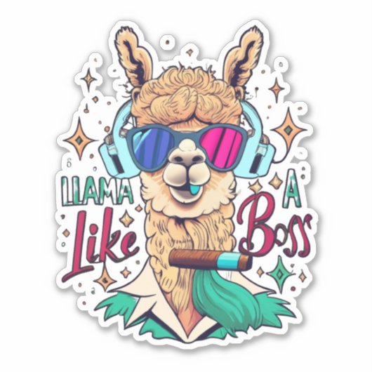 Maak van elke dag een Llama Party met Stickers (Voorkant)