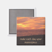 Maak van elke dag je meesterwerk magneet (Voorkant / Achterkant)