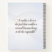 Maak van haar moederschapsreis notities notitieboek (Achterkant)