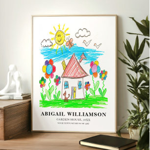 Maak van het kunstwerk van uw kind een museumwaard poster