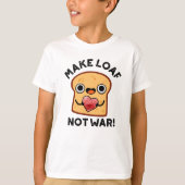 Maak van het laffe niet-oorlogse laffe positieve b t-shirt (Voorkant)