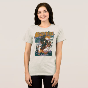 Maak van het Leven een Avontuur –Fietser Tri-Blend Shirt
