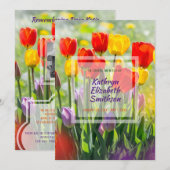 Maak van je eigen foto-Memorial Service Spring Tul Kaart (Voorkant / Achterkant)