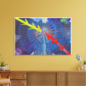 Maak van je kantoor een statement canvas afdruk (Insitu (Woonkamer))